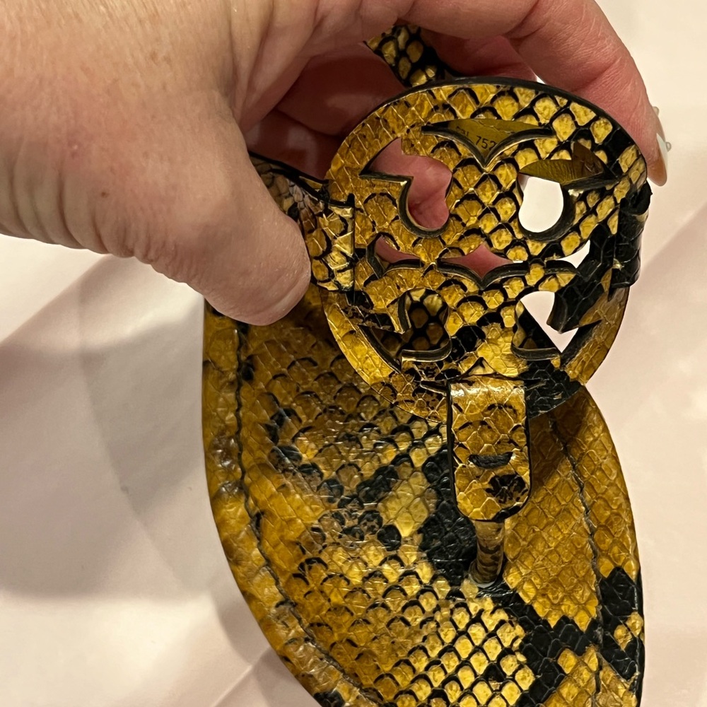Tory Burch Miller Snake Print Sandals. Like new! - Picture 3 of 6